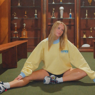 BITES RUN CLUB HEAVYWEIGHT MOCK NECK (LIGHT YELLOW SPECIAL EDITION)
